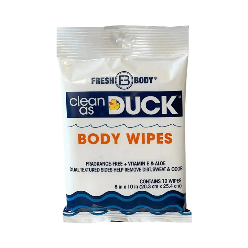 Fresh Body FB® Clean As Duck Body Wipes 12ct