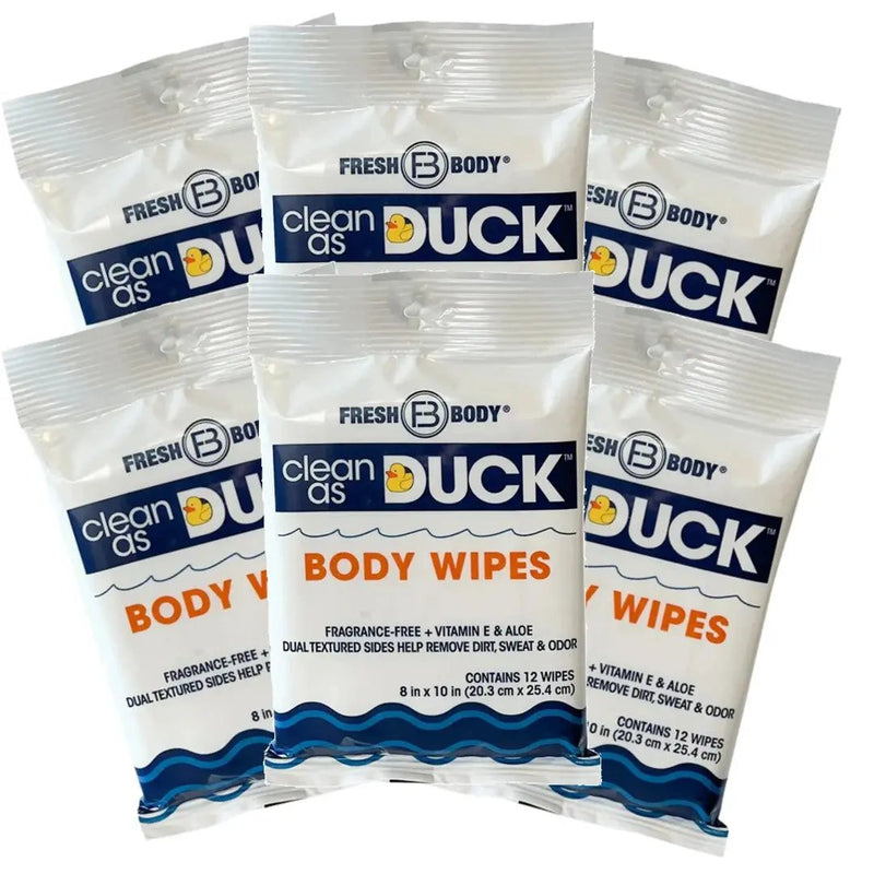 Fresh Body FB® Clean As Duck Body Wipes 12ct