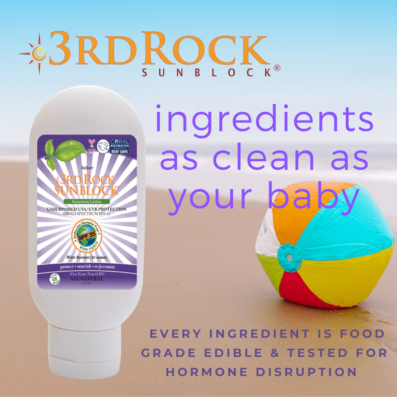 3rd Rock Essentials 3rd Rock Sunblock® For Infants - All Natural Infant Sunscreen - Zinc Oxide SPF 35 All Natural SunBlock