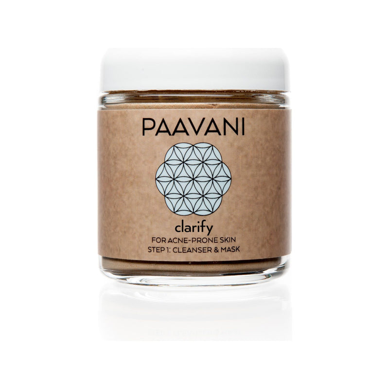 Paavani Ayurveda Clarify Cleanser & Mask  | Ayurvedic Cleansing Grains for Blemish-Prone Skin simple