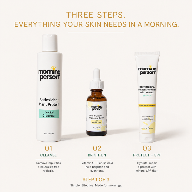 Morning Person Beauty Antioxidant Plant Protein Face Cleanser Cleanser