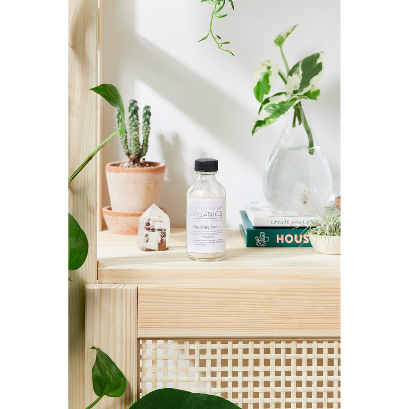 Butter Me Up Organics Cleansing Grains / organic Face Scrub / Facial Wash / Exfoliant / Exfoliate Face