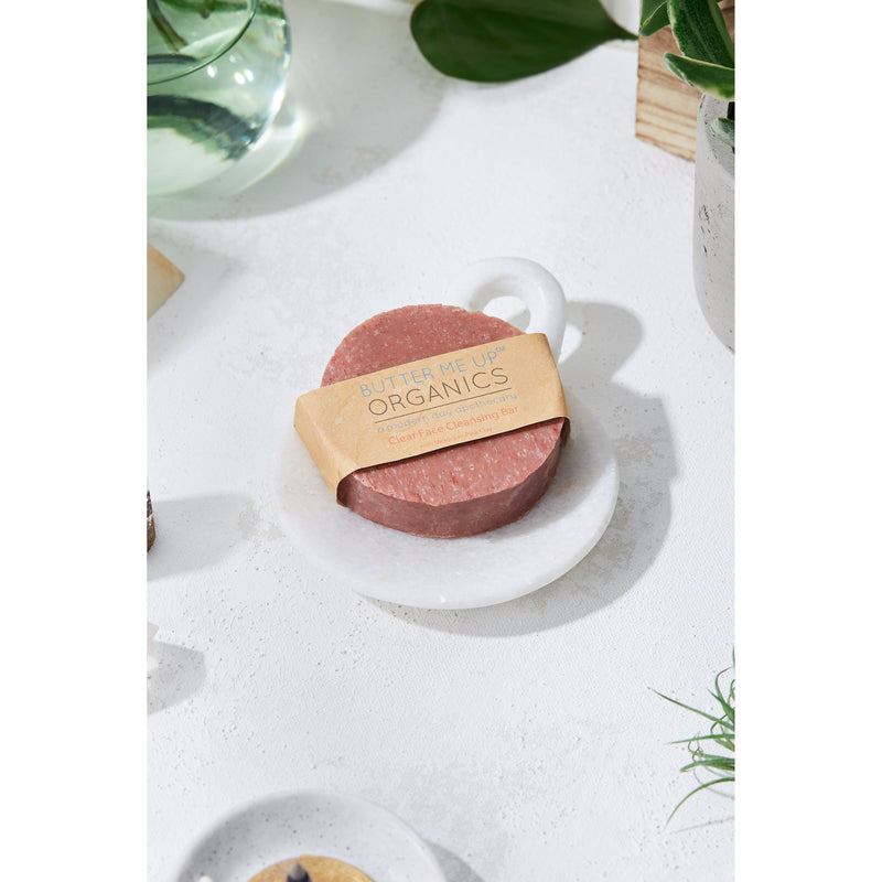 Butter Me Up Organics Organic Facial Bar / Organic Face Soap / Rose Clay Soap / Clay Soap Bar / Acne Face Soap / Gentle Face Wash Face
