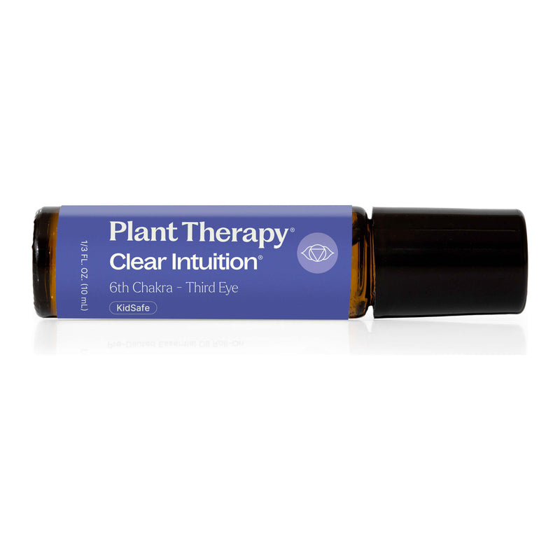 Plant Therapy Clear Intuition (Brow Chakra) Pre-Diluted Essential Oil Blend Roll-On 10 mL Essential Oil