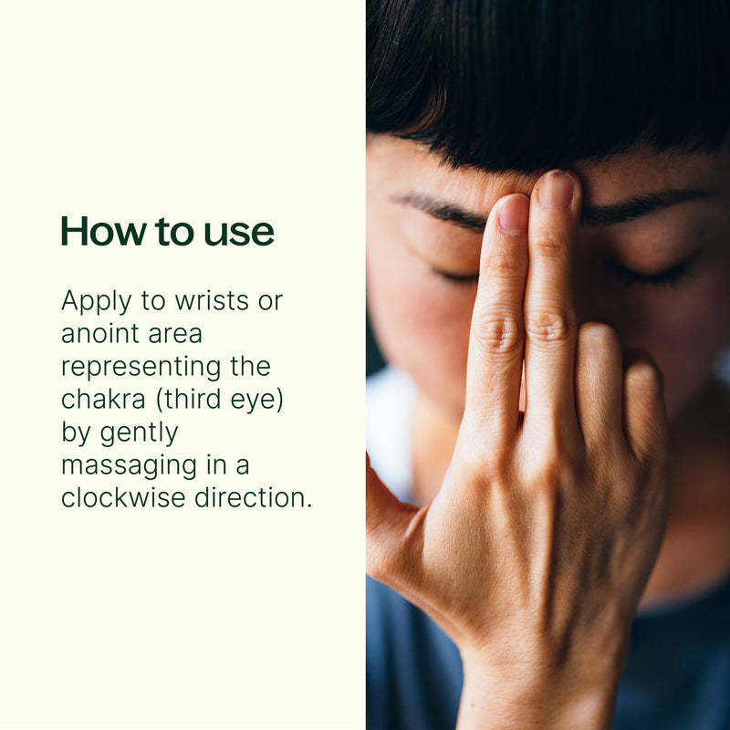 Plant Therapy Clear Intuition (Brow Chakra) Pre-Diluted Essential Oil Blend Roll-On 10 mL Essential Oil