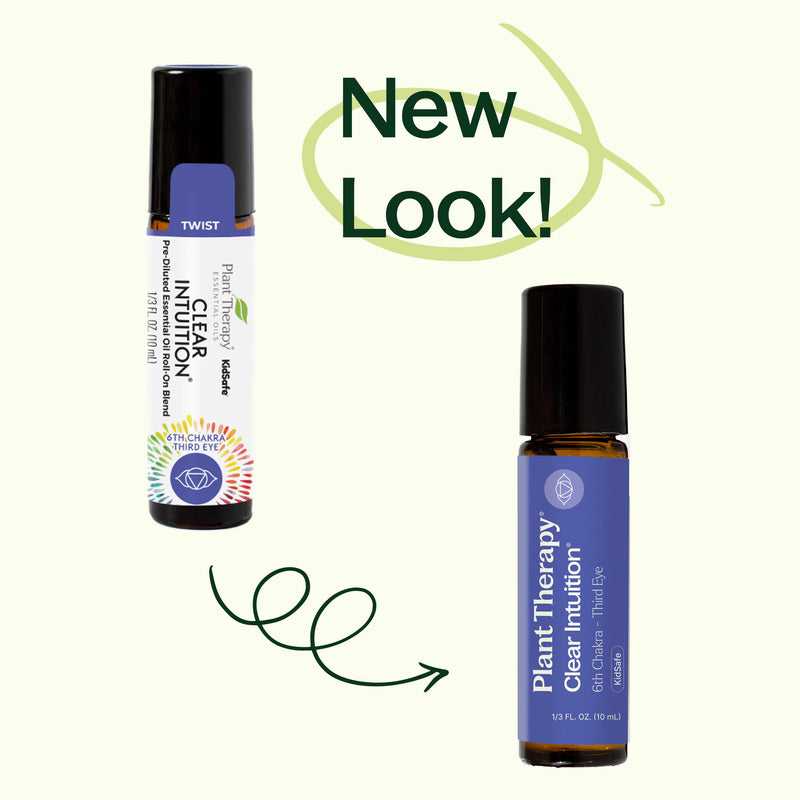 Plant Therapy Clear Intuition (Brow Chakra) Pre-Diluted Essential Oil Blend Roll-On 10 mL Essential Oil