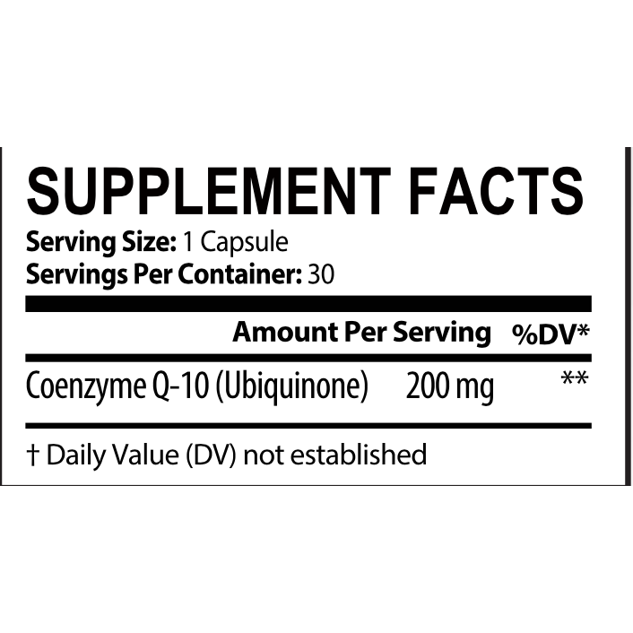 Energi Nutrition CoQ Health Supplement