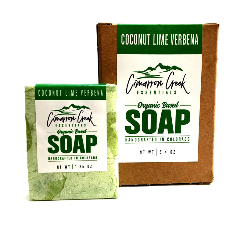 Cimarron Creek Essentials Coconut Lime Verbena Organic Bar Soap 5.4oz Bath & Body