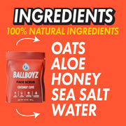 BALLBOYZ Coconut Cove Face Scrub (Medium Acne)