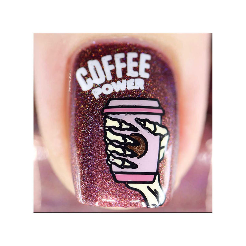 UberChic Beauty Better With Coffee Stamping Plate