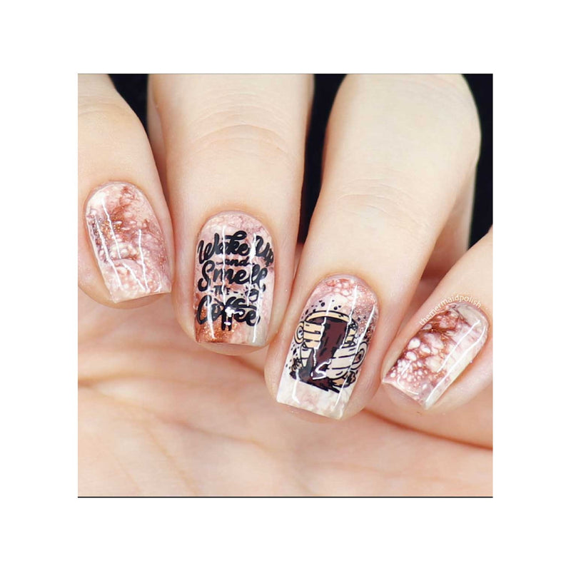 UberChic Beauty Better With Coffee Stamping Plate