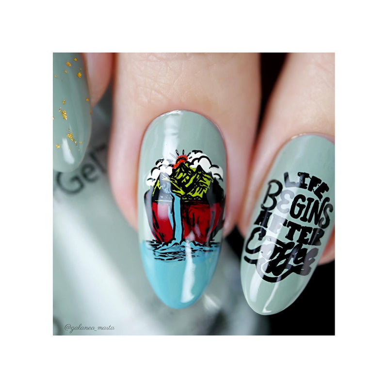 UberChic Beauty Better With Coffee Stamping Plate