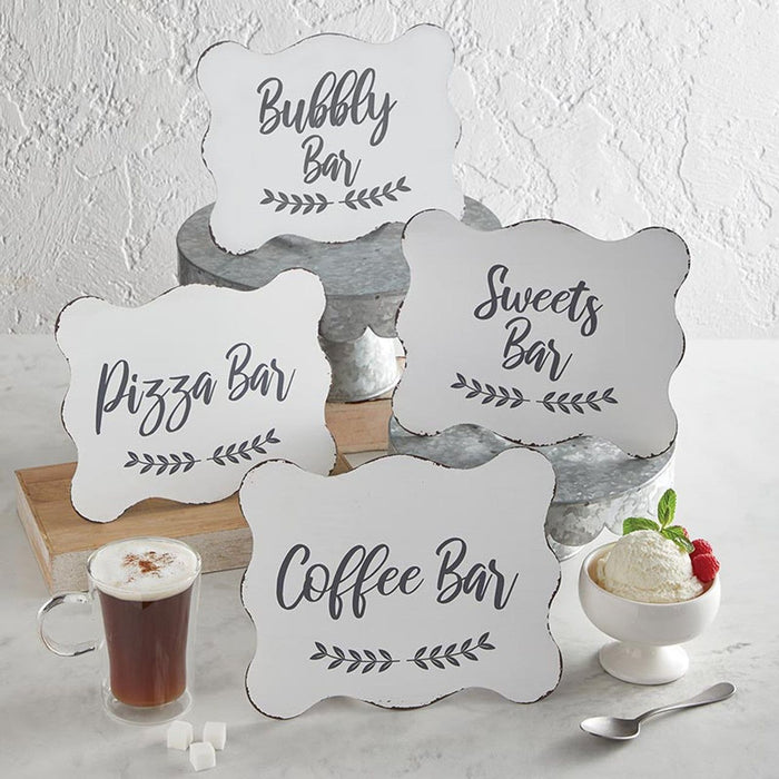 The Bullish Store - Coffee Bar Sign | Rustic Metal Sign Decor | Decorative Tabletop  Display | 10" X 8"