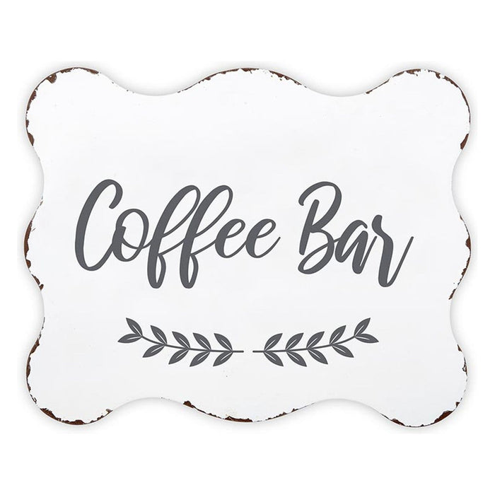 The Bullish Store - Coffee Bar Sign | Rustic Metal Sign Decor | Decorative Tabletop  Display | 10" X 8"