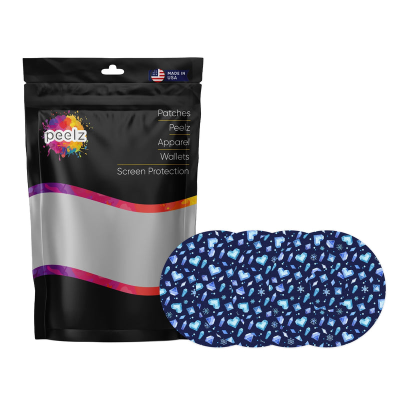 Peelz Cold Heart Patch Tape Designed for the FreeStyle Libre 3 Plus & Lingo Patch Medical Tape