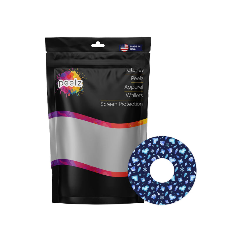 Peelz Cold Heart Patch Tape Designed for the FreeStyle Libre 3 Plus & Lingo Patch Medical Tape