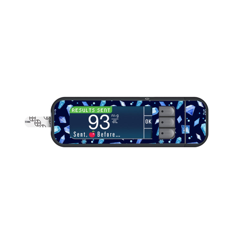 Peelz Cold Heart Sticker for Bayer Contour Next Glucometer Peelz/Stickers