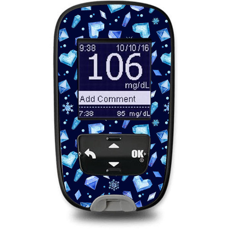 Peelz Cold Heart for the Accu-Chek Guide Glucometer Peelz/Stickers