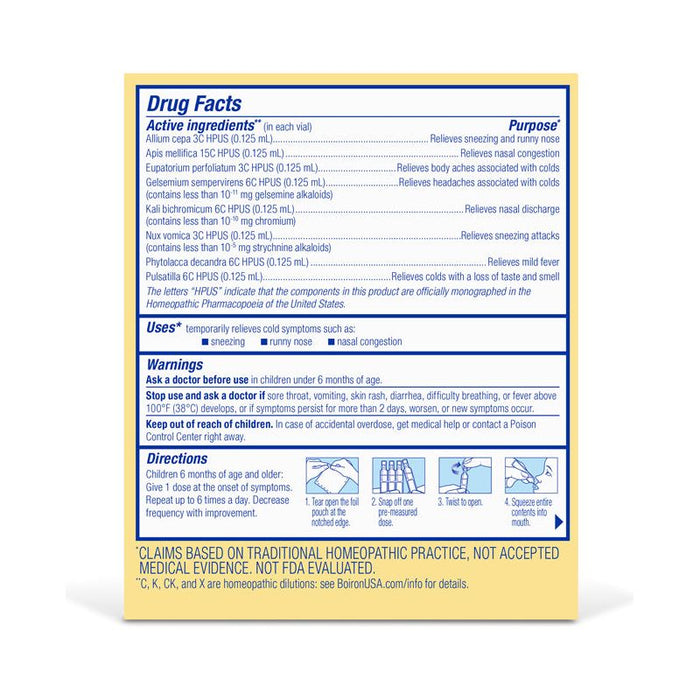 Boiron Coldcalm Kids 30 Doses