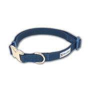 Warren London Fabric Dog Collar - Blue Leashes, Collars & Accessories