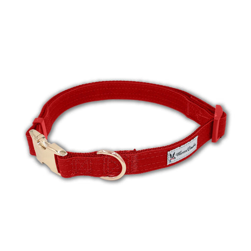 Warren London Fabric Dog Collar - Red Leashes, Collars & Accessories