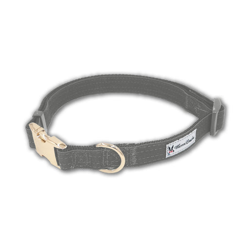 Warren London Fabric Dog Collar - Grey Leashes, Collars & Accessories