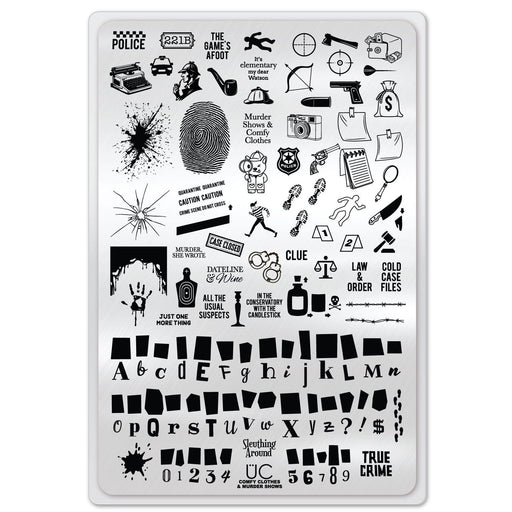 UberChic Beauty Comfy Clothes and Murder Shows Stamping Plate