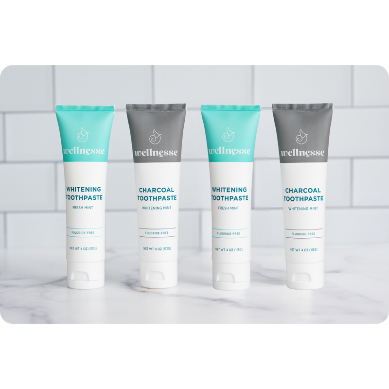 Wellnesse Charcoal + Whitening Set