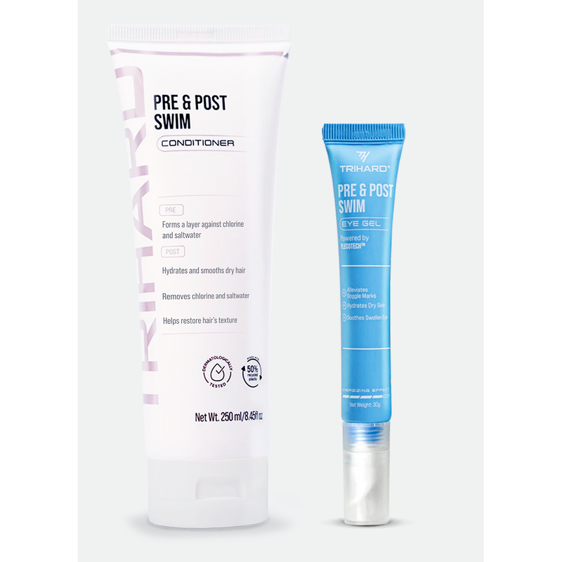 TRIHARD Pre & Post Swim Conditioner + Goggle Marks Eye Gel Eye Gel Bundle