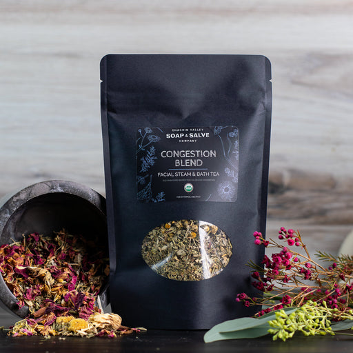 Chagrin Valley Soap & Salve Tea: Congestion Relief Blend Bath & Facial Steam Bath Tea