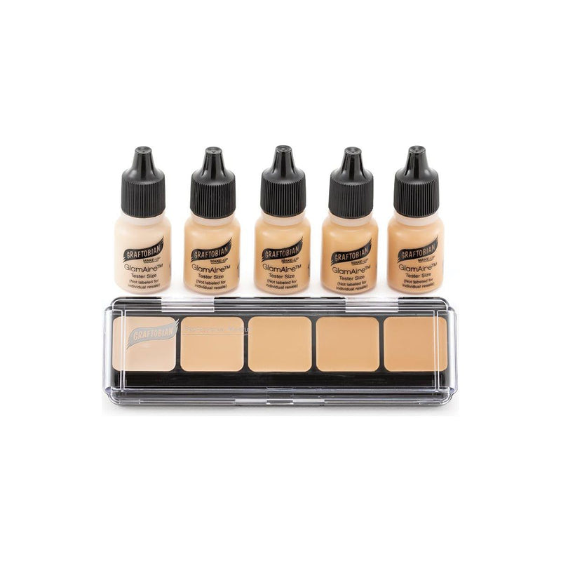 Graftobian Make-Up Company GlamAire Airbrush & HD Crème Sampler Packs