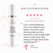 Glimmer Goddess® Organic Skin Care Organic Copper Peptide Moisturizer – Firming & Smoothing Moisturizers