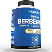 Nutrivein Berberine Plus Organic Ceylon Cinnamon - 120 Capsules GR-4L51-YC9A