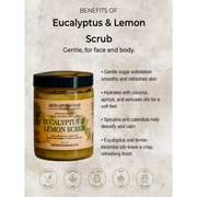 MION Artisan Soap Co. Eucalyptus and Lemon Sugar Scrub | Gentle