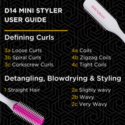 Denman Denman D14 The Mini Styler 5 Row Hair Brush Hair Brush Gray
