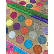 Rude Cosmetics United Shades of Glitter -  21 Pressed Glitter Eyeshadow Palette Eyeshadow Palette