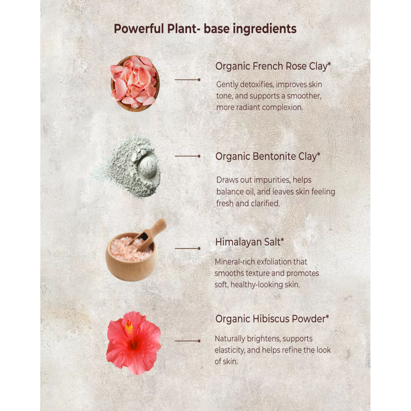 MION Artisan Soap Co. French Rose Clay Face Mask | Tone, Clear, and Detox