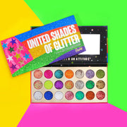 Rude Cosmetics United Shades of Glitter -  21 Pressed Glitter Eyeshadow Palette Eyeshadow Palette