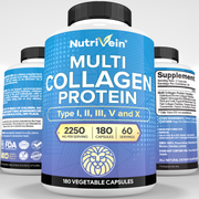 Nutrivein Multi Collagen Protein Capsules - 180 Capsules DV-BCOM-KBOG