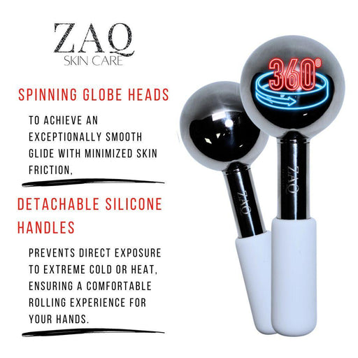 ZAQ Skin & Body ZAQ Icy Steel Cryo Ice Globes: Ultimate Facial Cryotherapy Tool Skin Care