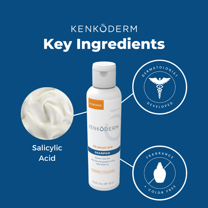 Kenkoderm Psoriasis Therapeutic Shampoo - 4 oz Bottle