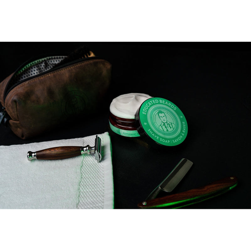Educated Beards Educated Beards Peppermint & Cedarwood Shave Soap 4 oz Shave Soap