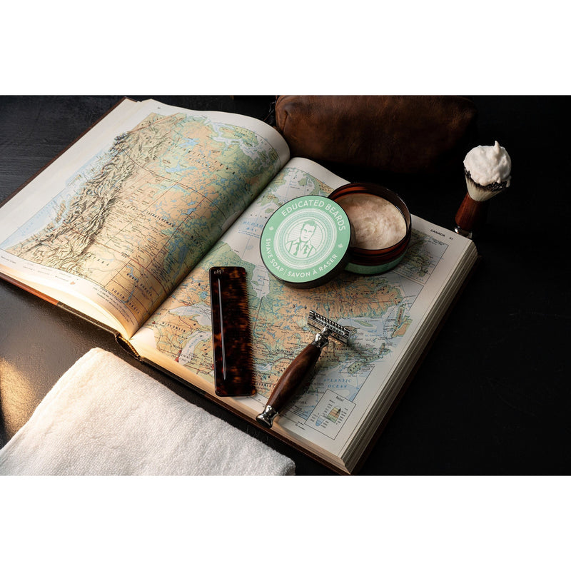 Educated Beards Educated Beards Peppermint & Cedarwood Shave Soap 4 oz Shave Soap