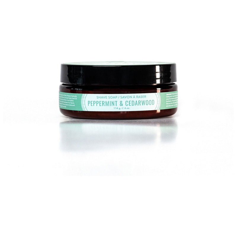Educated Beards Educated Beards Peppermint & Cedarwood Shave Soap 4 oz Shave Soap