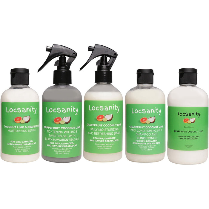 Locsanity Grapefruit Coconut Lime Moisturizing And Tightening Spray Mist W/ Black Hawaiian Sea Salt