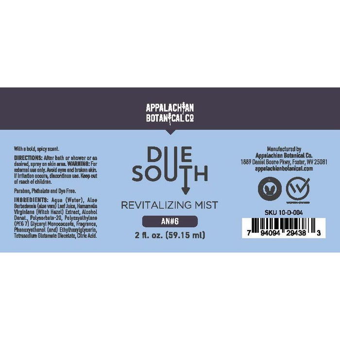 Appalachian Botanical Co. Due South Revitalizing Mist