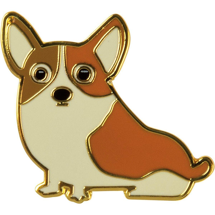 The Bullish Store - Corgi Wigglebutts Make Me Nuts Enamel Pin On Gift Card