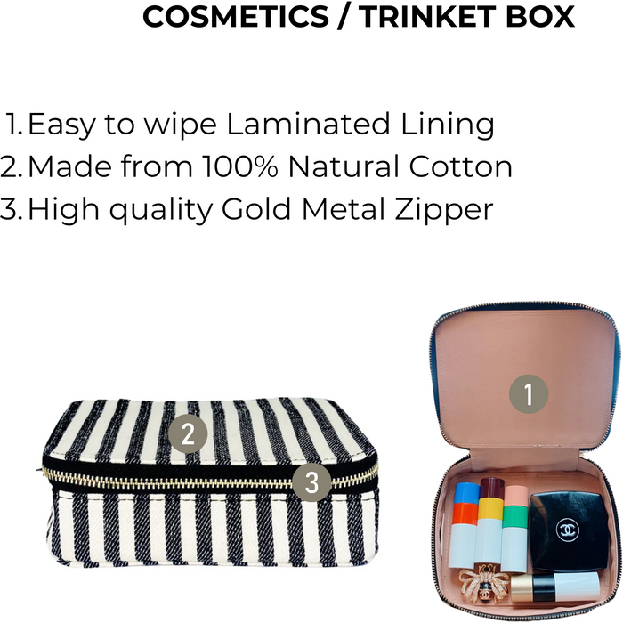 Bag-All - Cosmetics/Trinket Box, Striped