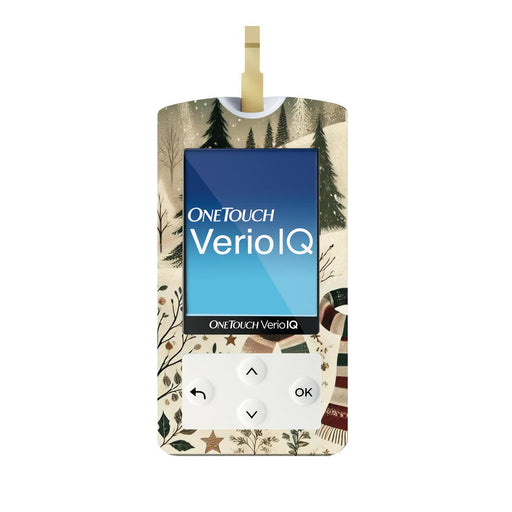Peelz Cottagecore Christmas Sticker for OneTouch Verio IQ Glucometer Peelz/Stickers