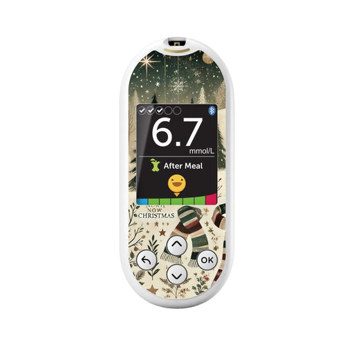 Peelz Cottagecore Christmas Sticker for OneTouch Verio Reflect Glucometer Peelz/Stickers